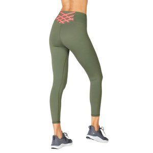 NWT Fabletics Kessler High-Waisted 7/8 Strappy Leggings